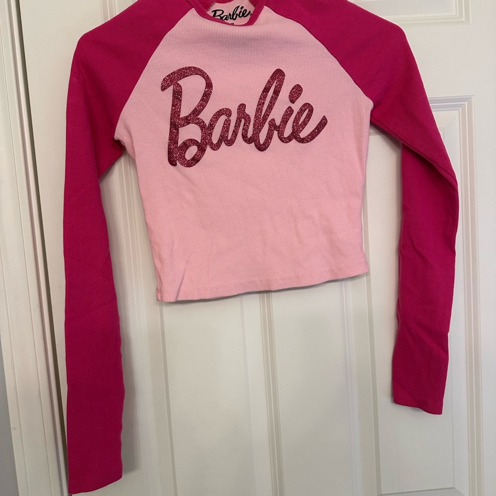 Barbie Pink Long Sleeve Kids Top